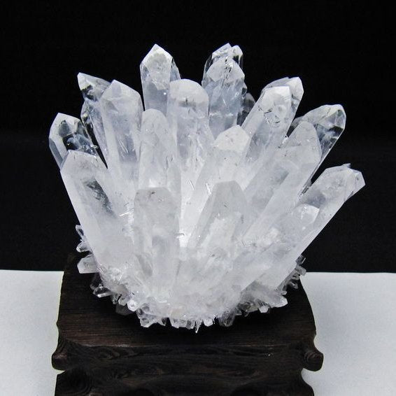 水晶 クラスター 水晶 原石 台座付属 一点物 182-8666