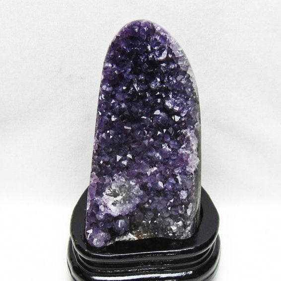 1.1Kg アメジスト クラスター ウルグアイ産 アメジスト 原石 amethyst 台座付属 一点物 182-8733