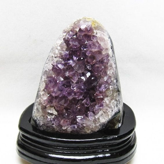 1.5Kg アメジスト クラスター ウルグアイ産 アメジスト 原石 amethyst 台座付属 一点物 182-8735