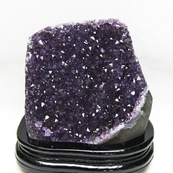 1.6Kg アメジスト クラスター ウルグアイ産 アメジスト 原石 amethyst 台座付属 一点物 182-8738