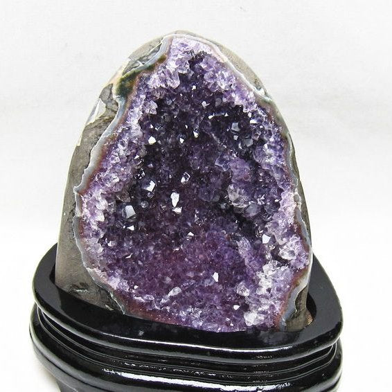 1.4Kg アメジスト クラスター ウルグアイ産 アメジスト 原石 amethyst 台座付属 一点物 182-8741