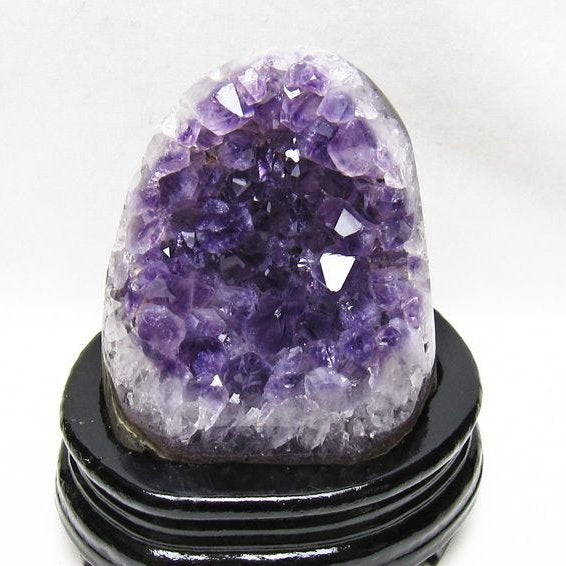 1.1Kg アメジスト クラスター ウルグアイ産 アメジスト 原石 amethyst 台座付属 一点物 182-8775