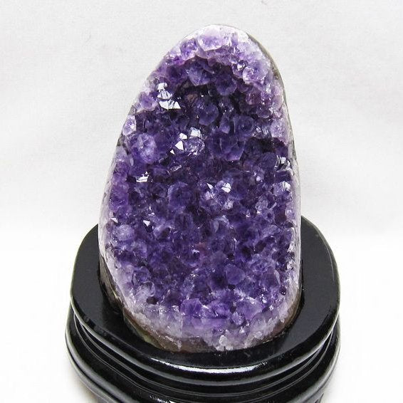 1.3Kg アメジスト クラスター ウルグアイ産 アメジスト 原石 amethyst 台座付属 一点物 182-8791
