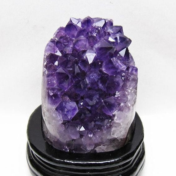 1.4Kg アメジスト 原石 ウルグアイ産 アメジスト クラスター amethyst 台座付属 一点物 182-8808