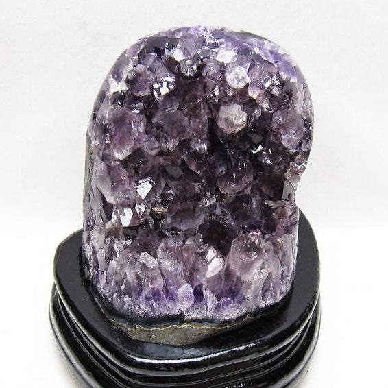 1.5Kg アメジスト 原石 ウルグアイ産 アメジスト クラスター amethyst 台座付属 一点物 182-8816