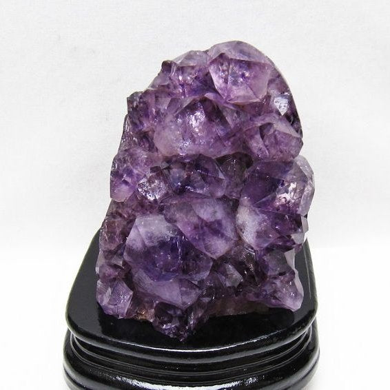 1.1Kg アメジスト クラスター ウルグアイ産 アメジスト 原石 amethyst 台座付属 一点物 182-8822
