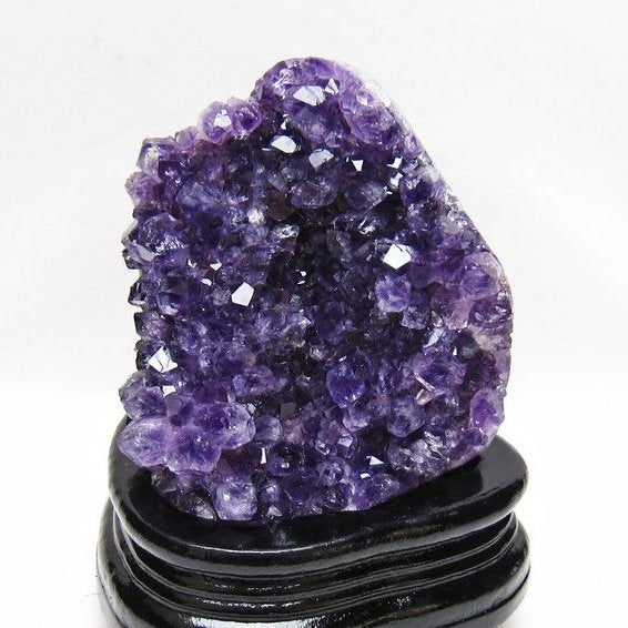 アメジスト クラスター ウルグアイ産 アメジスト 原石 amethyst 台座付属 一点物 182-8829