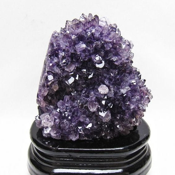 アメジスト クラスター ウルグアイ産 アメジスト 原石 amethyst 台座付属 一点物 182-8832