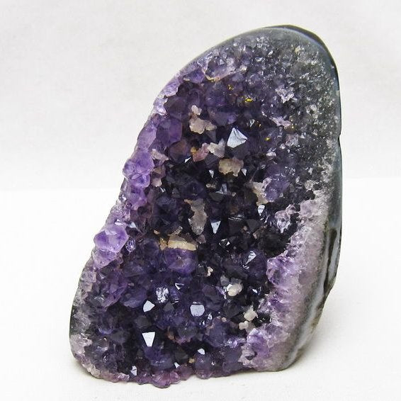 アメジスト 原石 ウルグアイ産 アメジスト クラスター amethyst カルサイト共生 一点物 182-8932