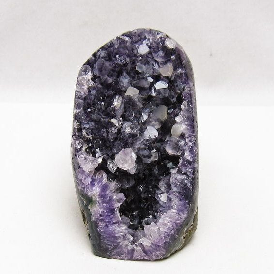 アメジスト クラスター ウルグアイ産 アメジスト 原石 amethyst カルサイト共生 一点物 182-8992