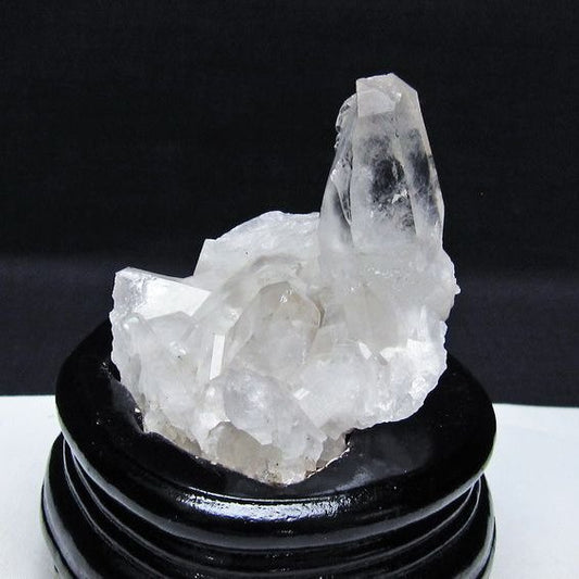 水晶 クラスター マダガスカル産 台座付属 水晶 原石 レムリアンシード 一点物 182-9273