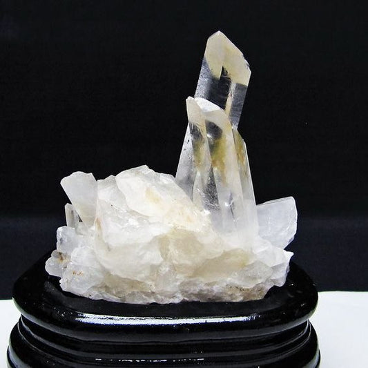 水晶 クラスター マダガスカル産 台座付属 水晶 原石 レムリアンシード 一点物 182-9275