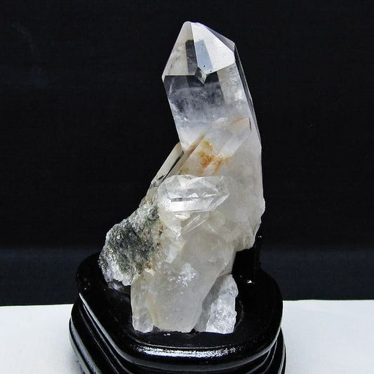 水晶 クラスター マダガスカル産 台座付属 水晶 原石 レムリアンシード 一点物 182-9285