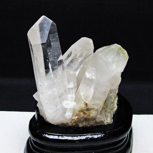 水晶 クラスター マダガスカル産 台座付属 水晶 原石 レムリアンシード 一点物 182-9288