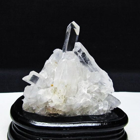 水晶 クラスター マダガスカル産 台座付属 水晶 原石 レムリアンシード 一点物 182-9290