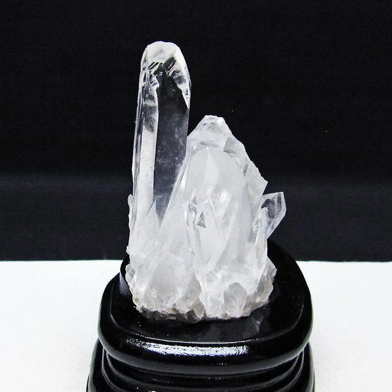 水晶 クラスター マダガスカル産 台座付属 水晶 原石 レムリアンシード 一点物 182-9293