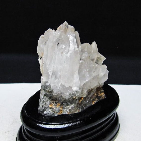 水晶 クラスター マダガスカル産 台座付属 水晶 原石 レムリアンシード 一点物 182-9294