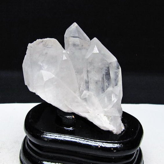 水晶 クラスター マダガスカル産 台座付属 水晶 原石 レムリアンシード 一点物 182-9295