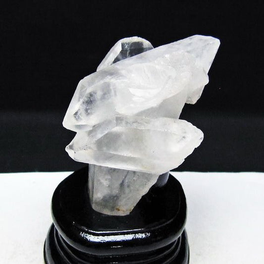 水晶 クラスター マダガスカル産 台座付属 水晶 原石 レムリアンシード 一点物 182-9297