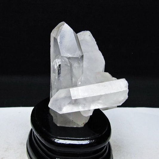 水晶 クラスター マダガスカル産 台座付属 水晶 原石 レムリアンシード 一点物 182-9298