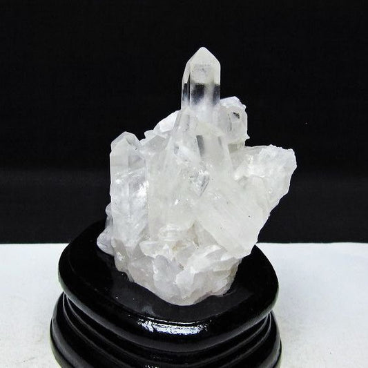 水晶 クラスター マダガスカル産 台座付属 水晶 原石 レムリアンシード 一点物 182-9300