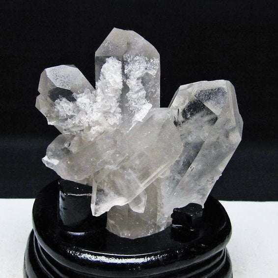 水晶 クラスター マダガスカル産 台座付属 水晶 原石 レムリアンシード 一点物 182-9307