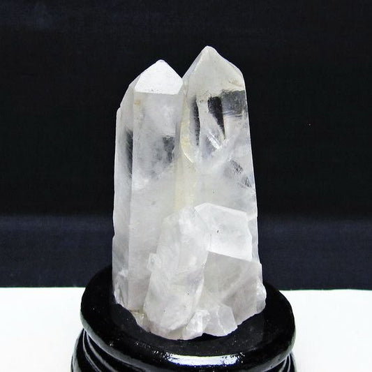 水晶 クラスター マダガスカル産 台座付属 水晶 原石 レムリアンシード 一点物 182-9308