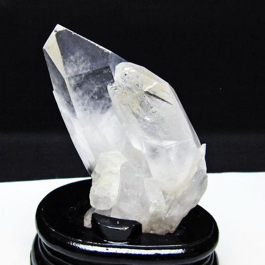 水晶 クラスター マダガスカル産 台座付属 水晶 原石 レムリアンシード 一点物 182-9310