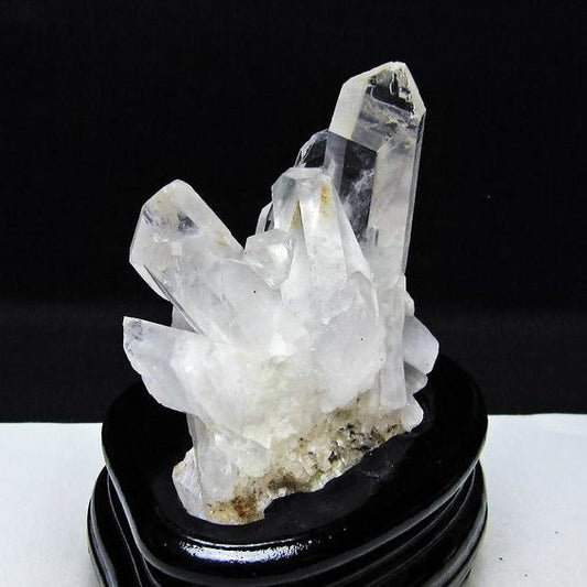 水晶 クラスター マダガスカル産 台座付属 水晶 原石 レムリアンシード 一点物 182-9318