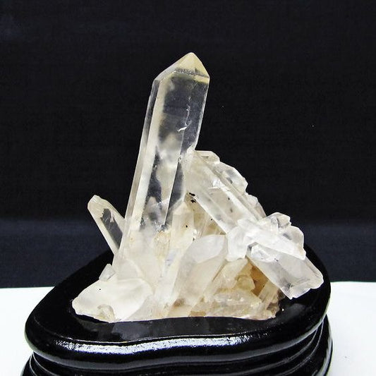 水晶 クラスター マダガスカル産 台座付属 水晶 原石 レムリアンシード 一点物 182-9321