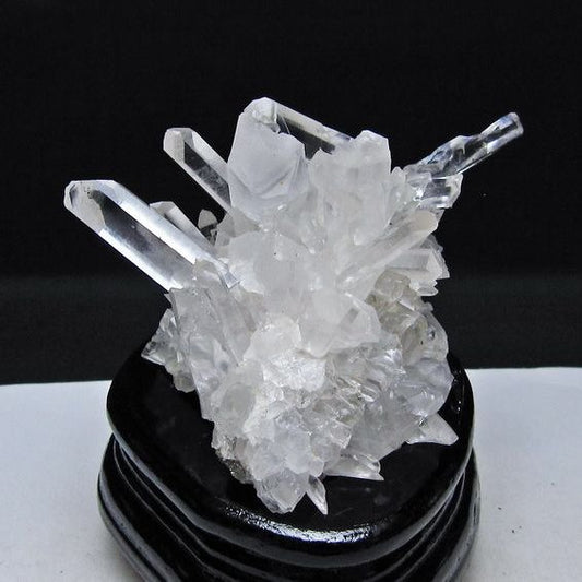 水晶 クラスター マダガスカル産 台座付き 原石 浄化 パワーストーン 1点物 182-9322