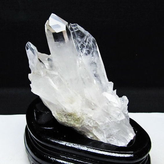 水晶 クラスター マダガスカル産 台座付属 水晶 原石 レムリアンシード 一点物 182-9324