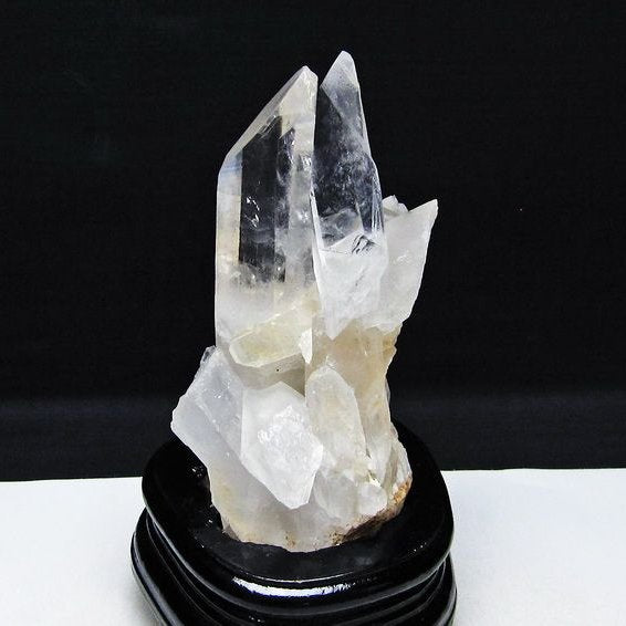 水晶 クラスター マダガスカル産 台座付属 水晶 原石 レムリアンシード 一点物 182-9331