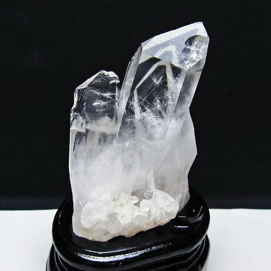 水晶 クラスター マダガスカル産 台座付属 水晶 原石 レムリアンシード 一点物 182-9333