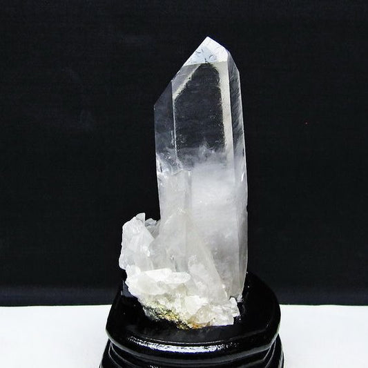 水晶 クラスター マダガスカル産 台座付属 水晶 原石 レムリアンシード 一点物 182-9335