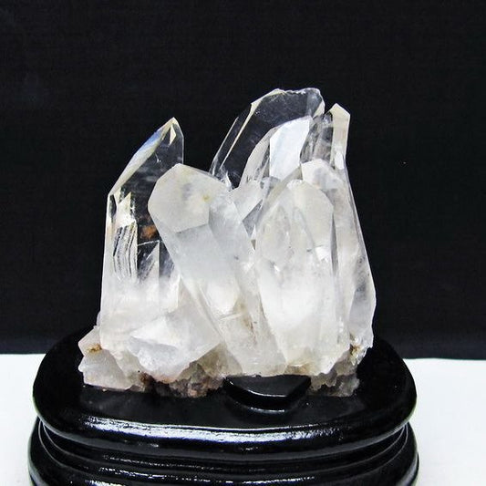 水晶 クラスター マダガスカル産 台座付属 水晶 原石 レムリアンシード 一点物 182-9353