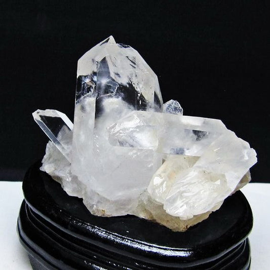 水晶 クラスター マダガスカル産 台座付属 水晶 原石 レムリアンシード 一点物 182-9356