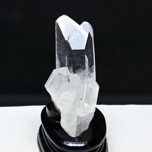 水晶 クラスター マダガスカル産 台座付属 水晶 原石 レムリアンシード 一点物 182-9364