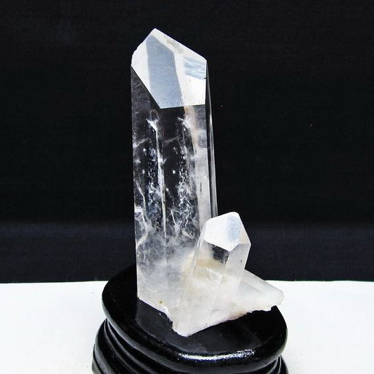 水晶 クラスター マダガスカル産 台座付属 水晶 原石 レムリアンシード 一点物 182-9369
