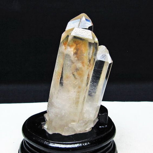 水晶 クラスター マダガスカル産 台座付属 水晶 原石 レムリアンシード 一点物 182-9371