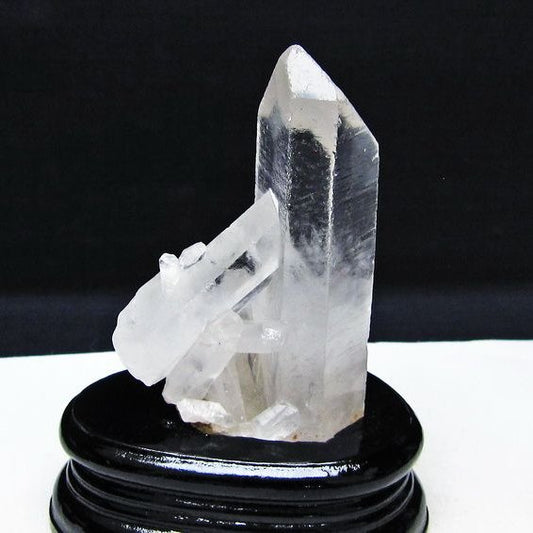 水晶 クラスター マダガスカル産 台座付属 水晶 原石 レムリアンシード 一点物 182-9372