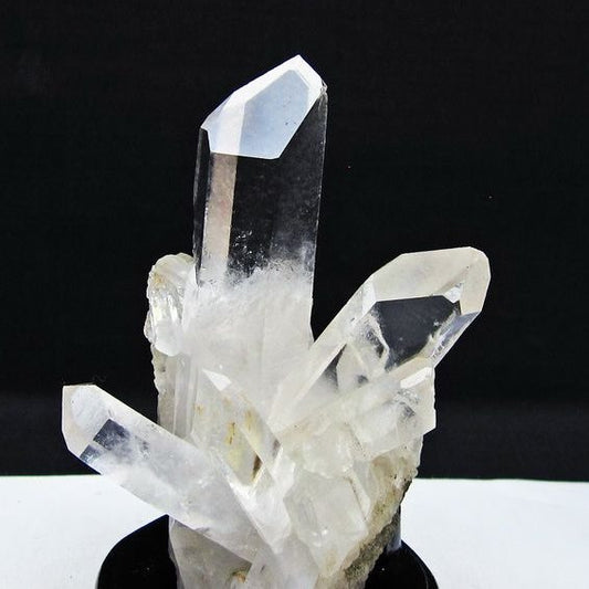 水晶 クラスター マダガスカル産 台座付属 水晶 原石 レムリアンシード 一点物 182-9373