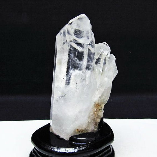 水晶 クラスター マダガスカル産 台座付属 水晶 原石 レムリアンシード 一点物 182-9376