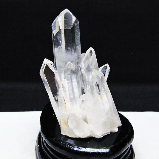 水晶 クラスター マダガスカル産 台座付属 水晶 原石 レムリアンシード 一点物 182-9394