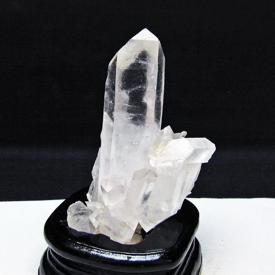 水晶 クラスター マダガスカル産 台座付属 水晶 原石 レムリアンシード 一点物 182-9409