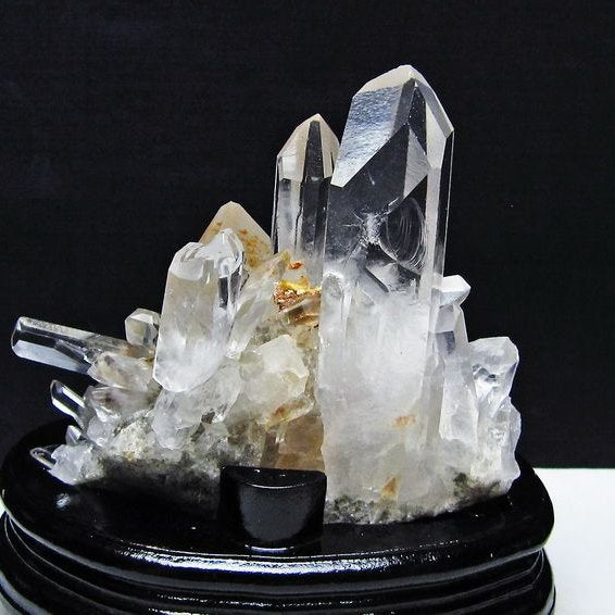 水晶 クラスター マダガスカル産 台座付属 水晶 原石 レムリアンシード 一点物 182-9434