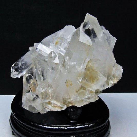 1.5Kg 水晶 クラスター マダガスカル産 台座付属 水晶 原石 レムリアンシード 一点物 182-9443