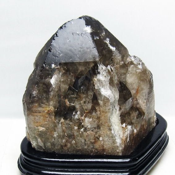 7.5Kg モリオン 黒水晶 原石 エレスチャル 台座付属 一点物 191-571