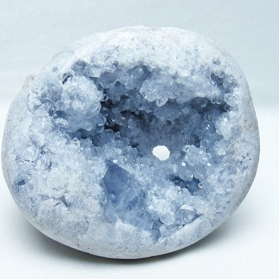 2.1Kg セレスタイト 原石 天青石 台座付属 一点物 191-594