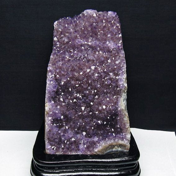 2.3Kg アメジスト クラスター ウルグアイ産 アメジスト 原石 amethyst 台座付属 花型 一点物  192-674